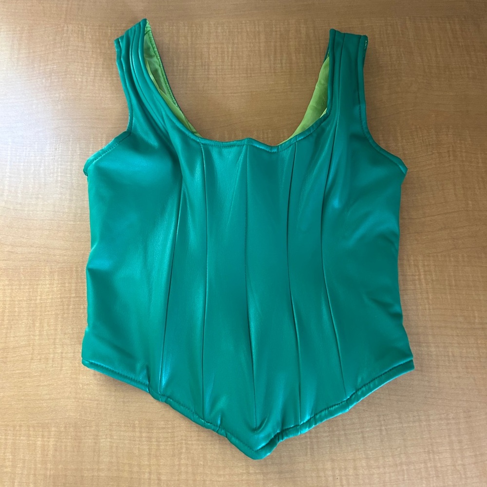 Emerald Green Women's Corset Top
